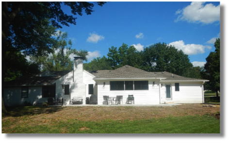 High Drive Renovation - rear elevation - progress view